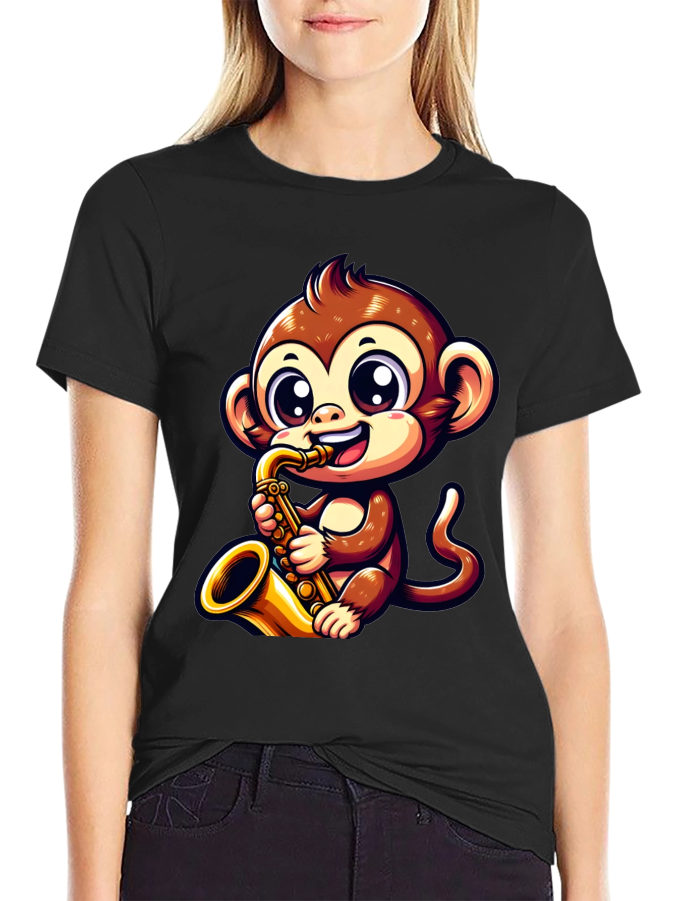 Monkey Saxophone T-Shirt