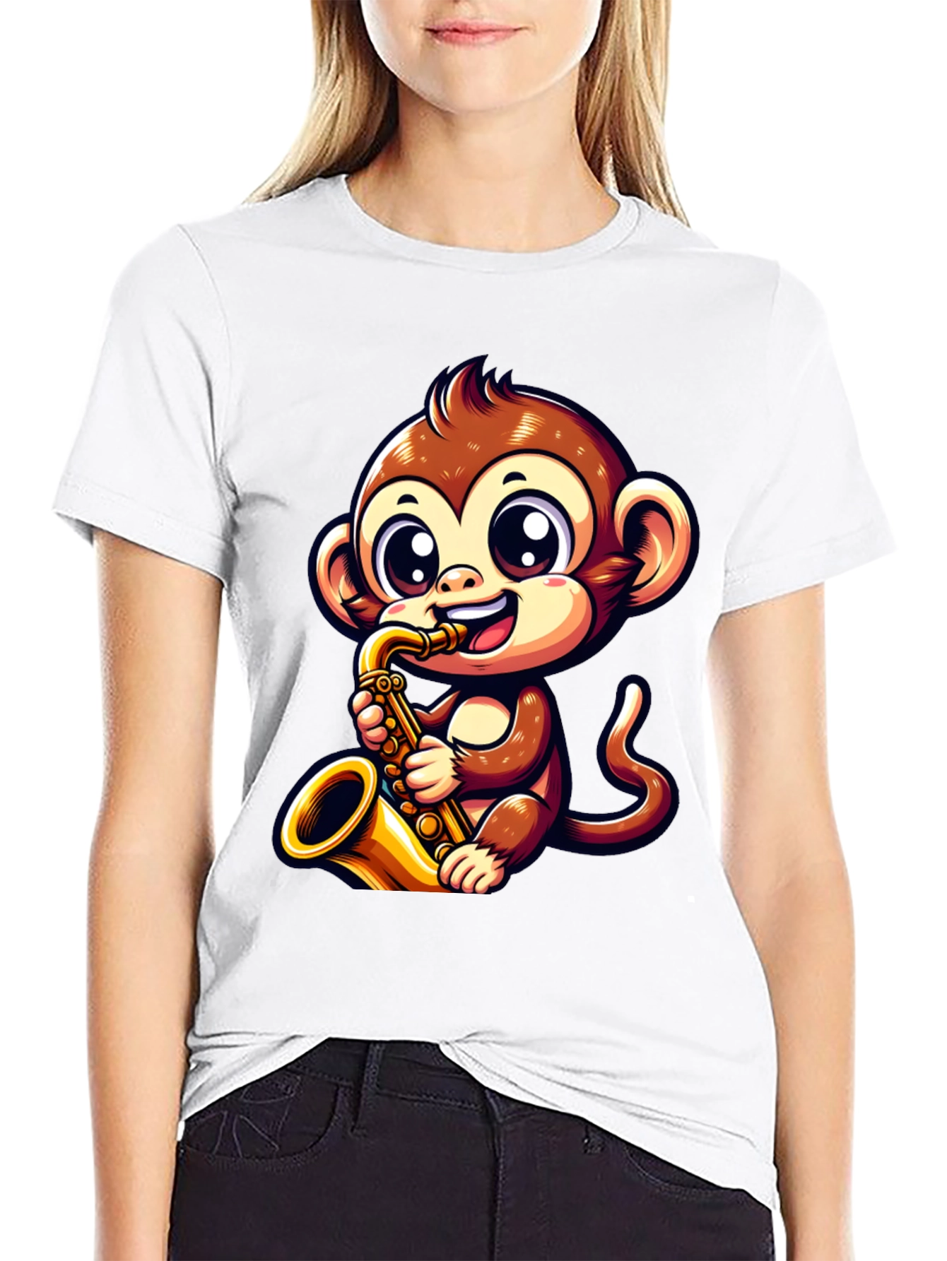 Monkey Saxophone T-Shirt