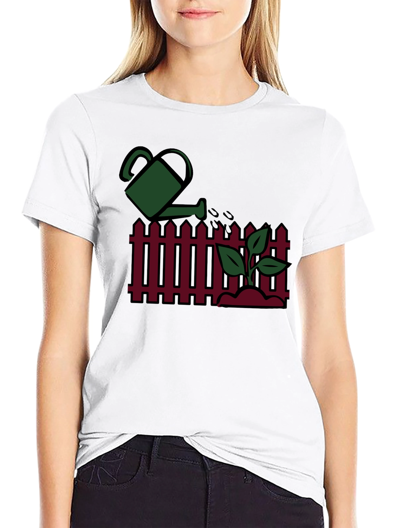Gardening Graphic Tee - Black Cotton Shirt