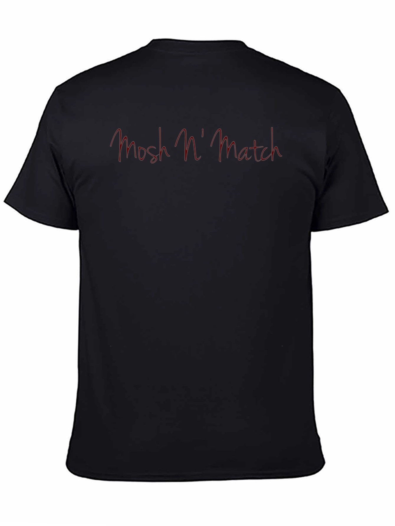 Mens Black Mosh n Match Graphic Tee Casual