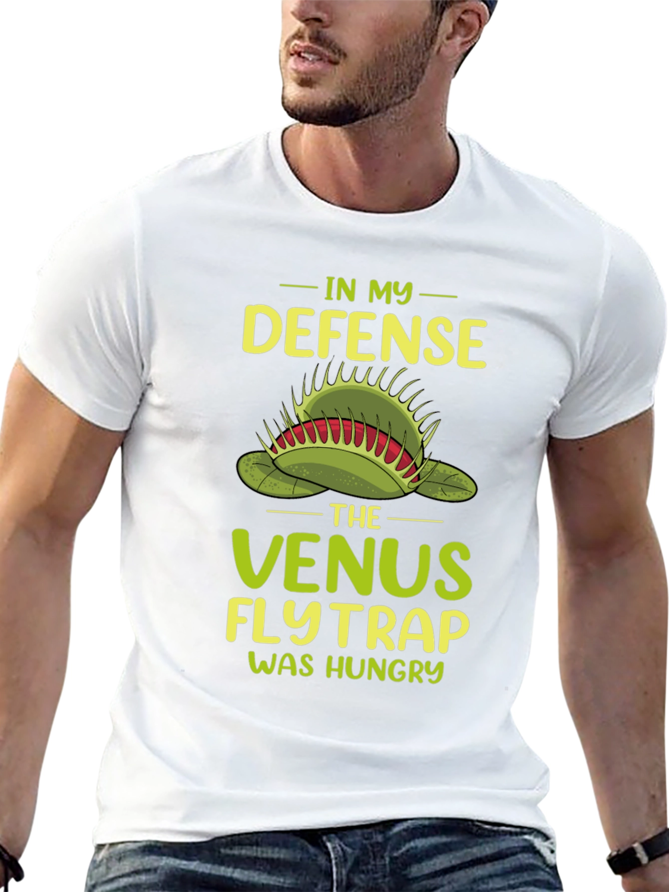 Venus Flytrap T-Shirt: In My Defense It Was Hungry