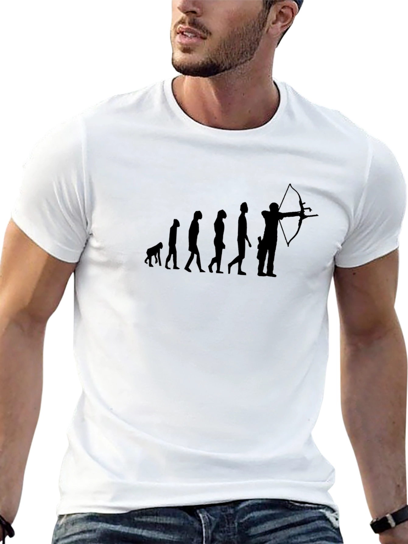 Evolution of Archery Black T-Shirt