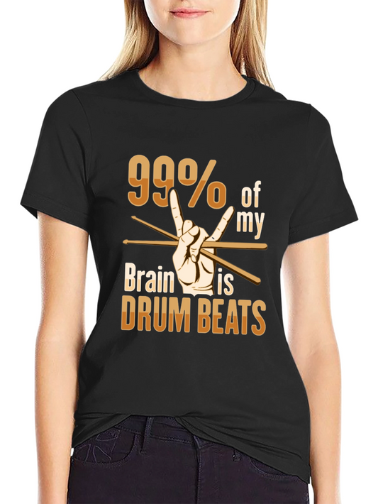 99% Drum Beats T-Shirt - Rock Music Tee