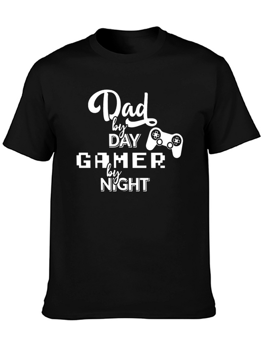 Dad By Day Gamer By Night Graphic Tee