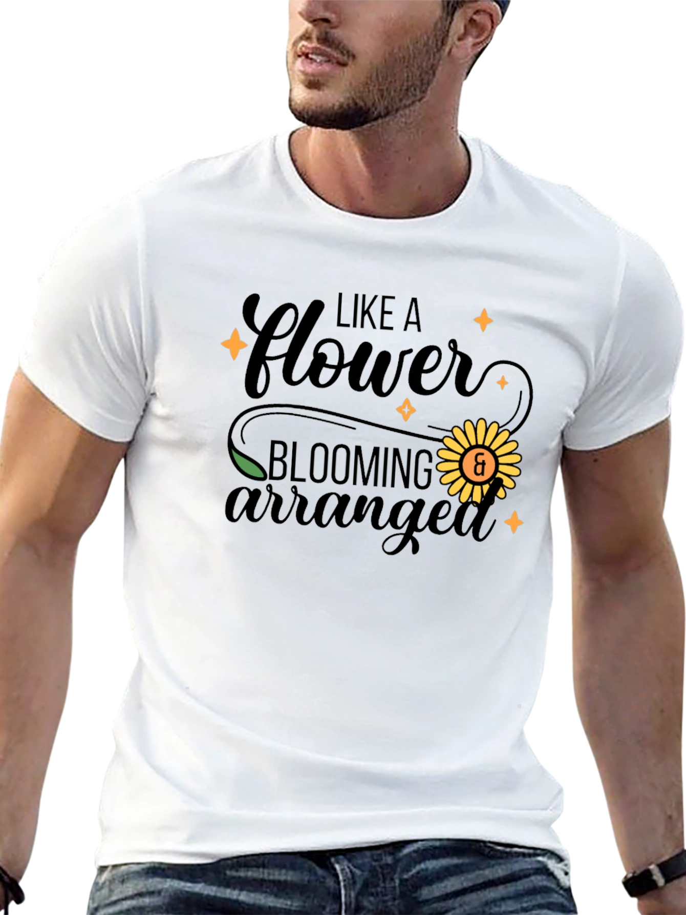 Like a Flower Blooming Arranged T-Shirt