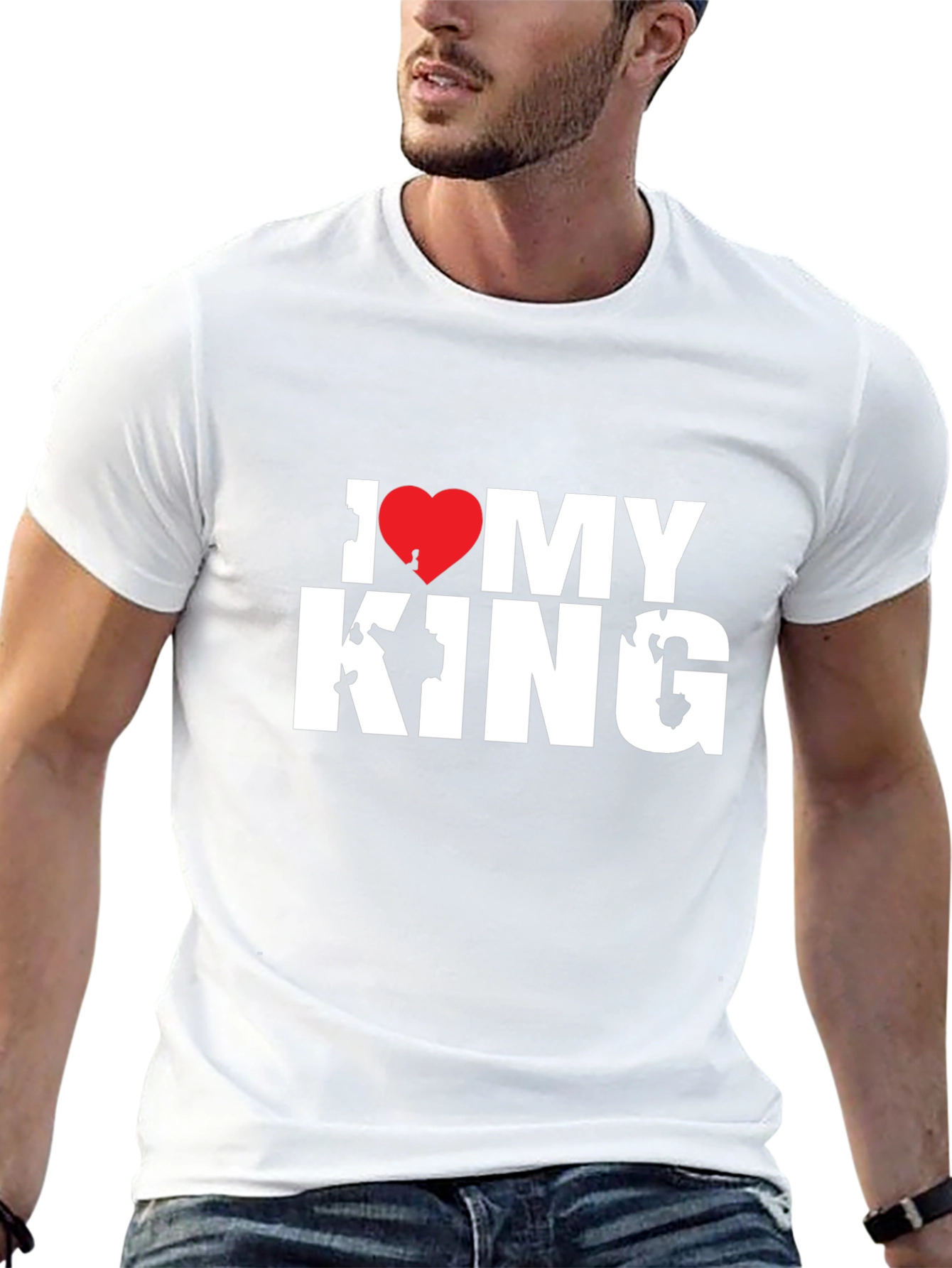 I Love My King T-Shirt - Black Tee