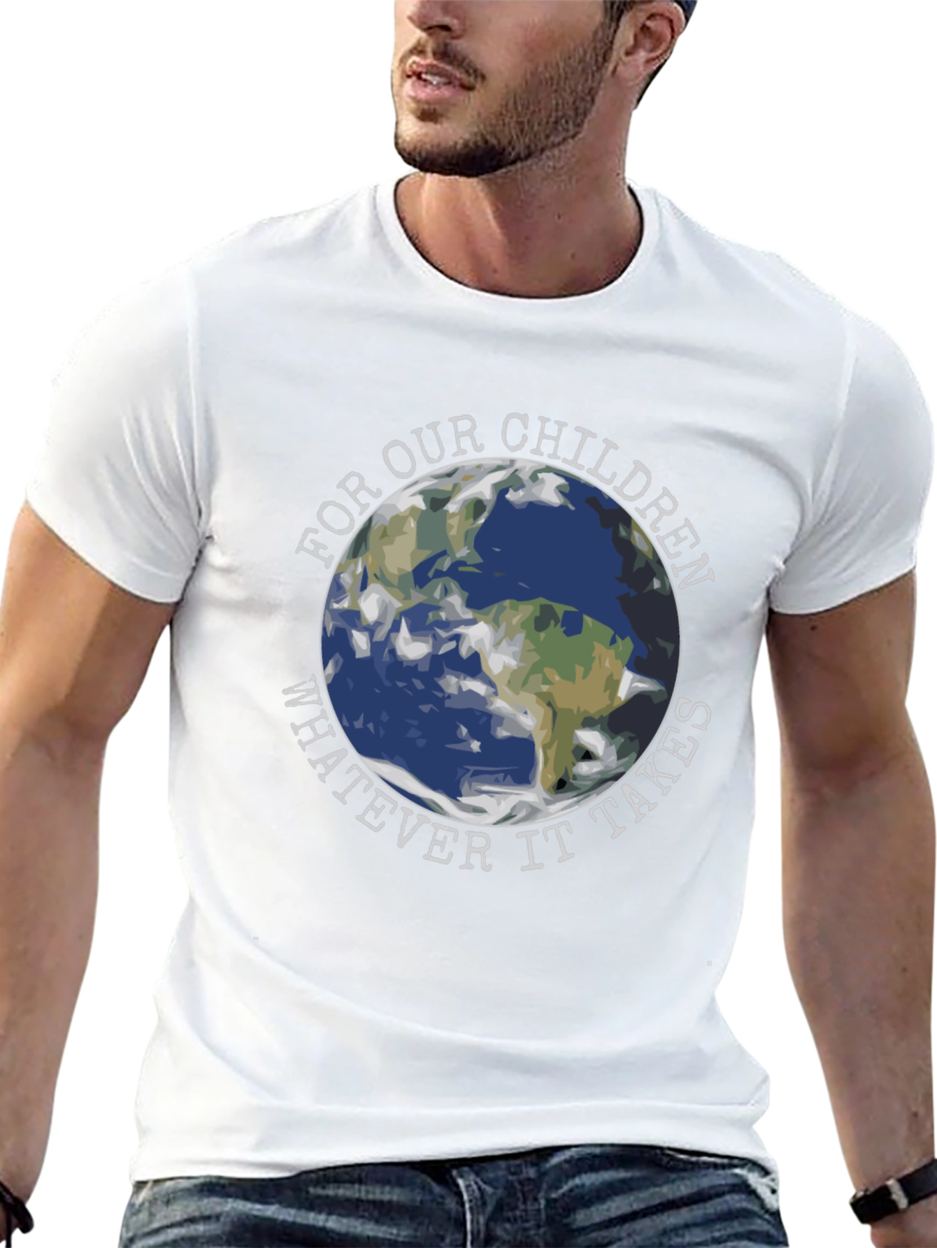 Eco-Friendly For Our Children Earth Graphic T-Shirt