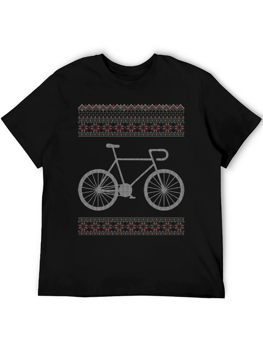 Cycling Christmas Sweater T-Shirt