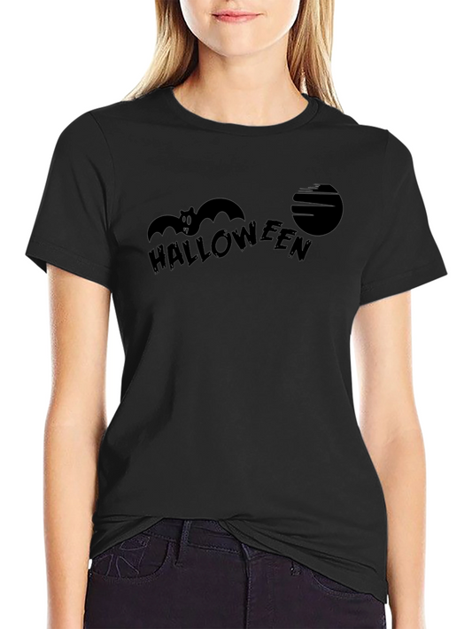 Halloween Bat Graphic T-Shirt