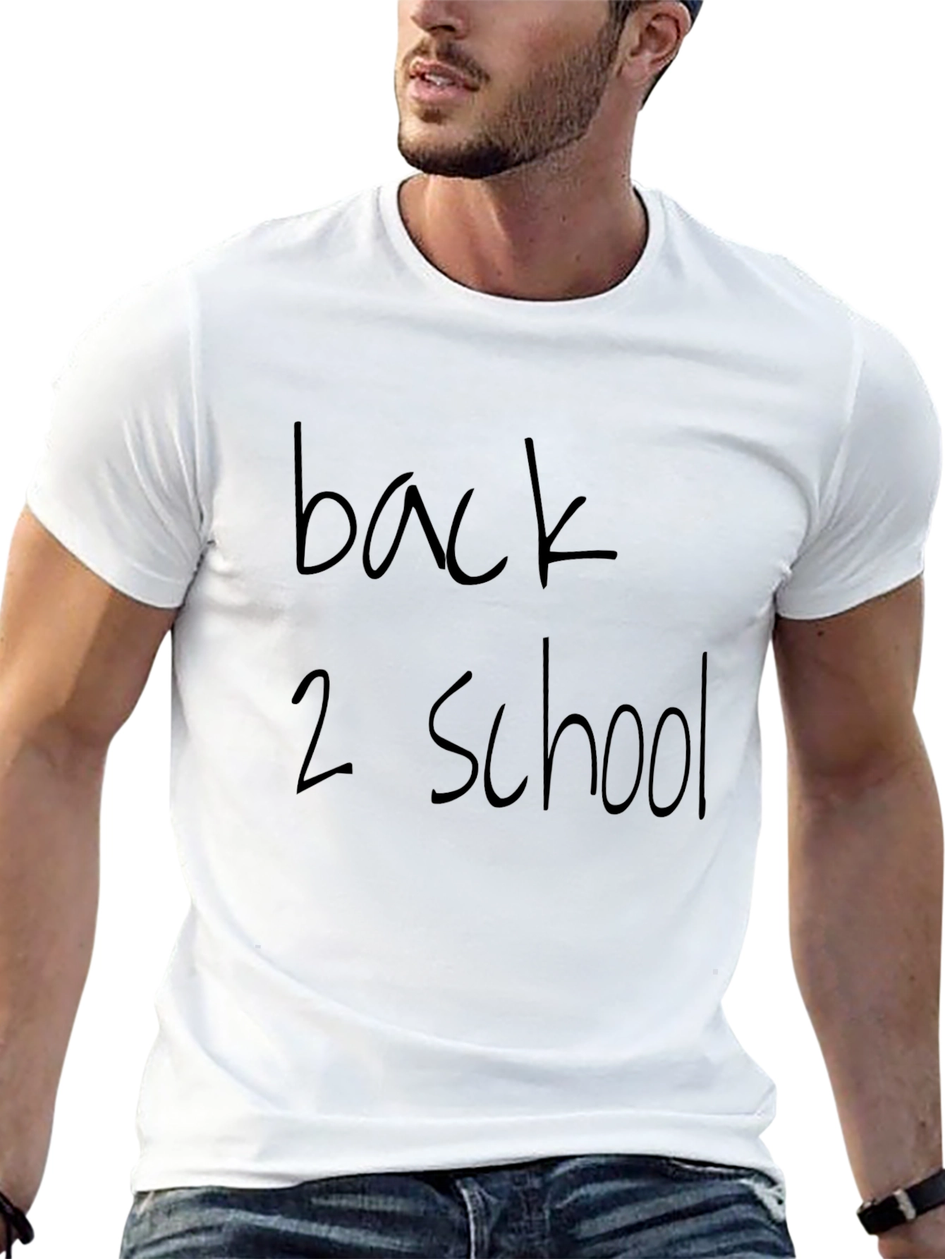 Back 2 School Black Graphic T-Shirt