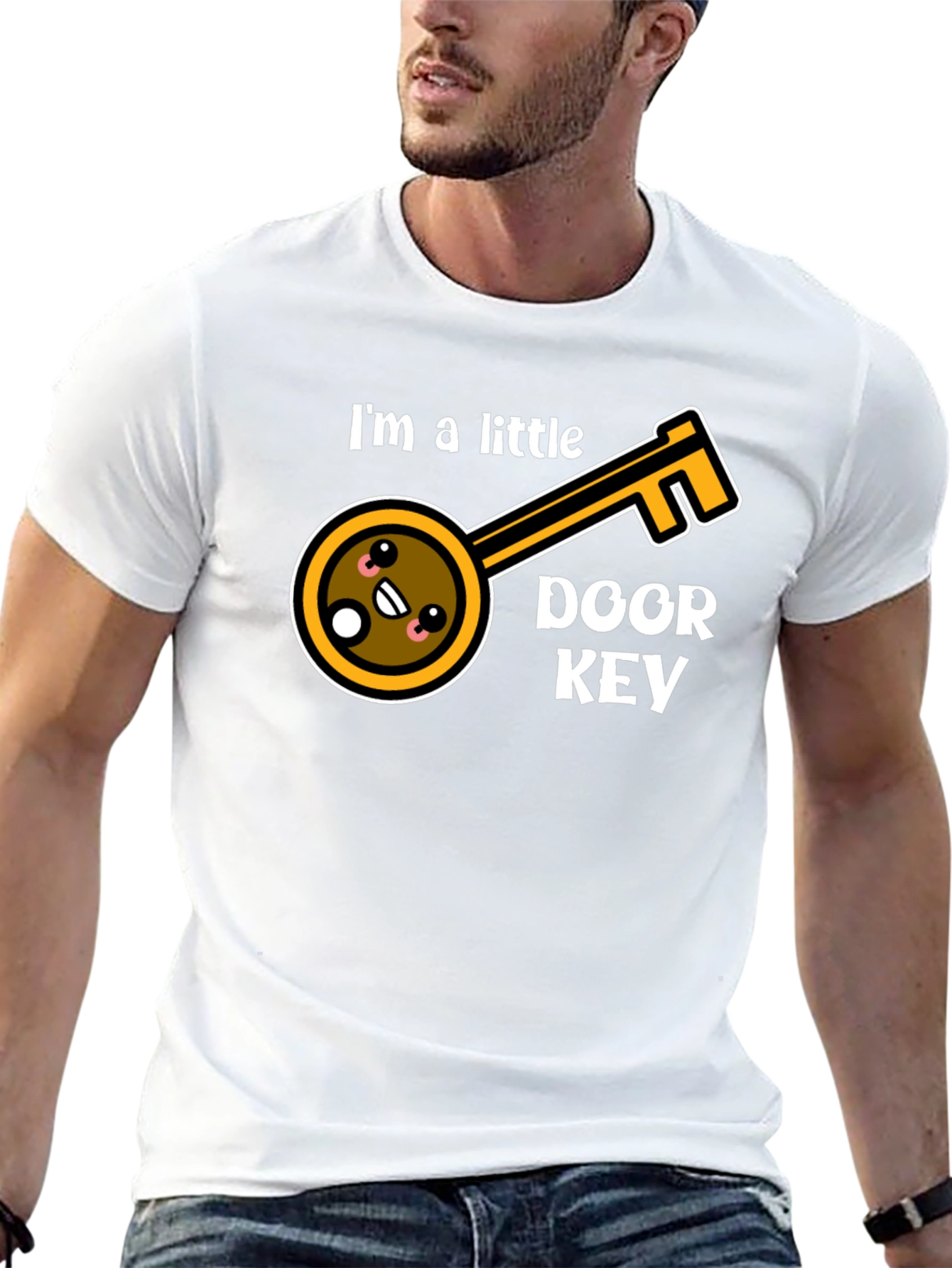 Cute Little Door Key Graphic T-Shirt