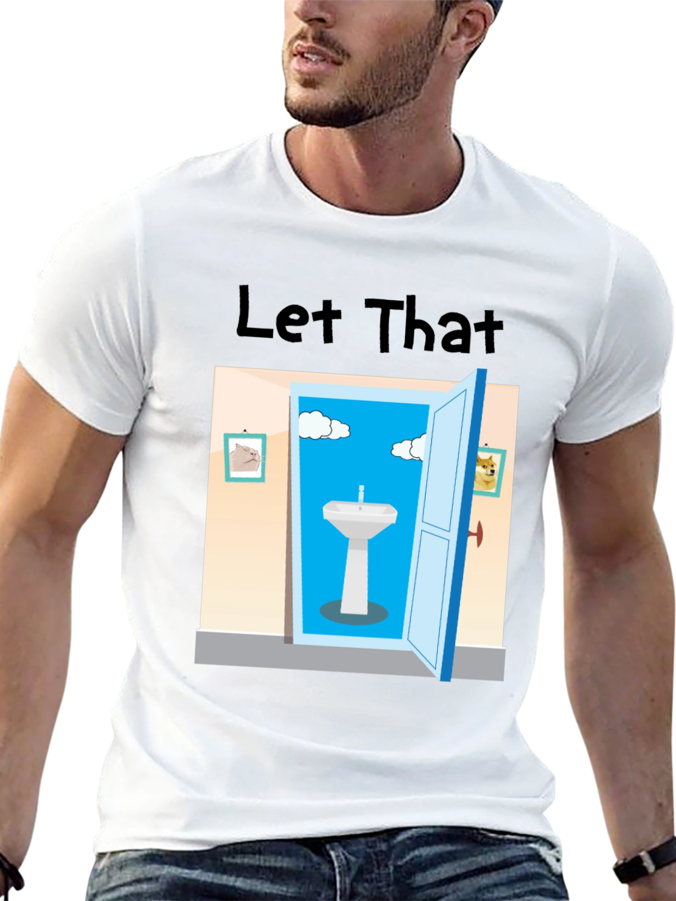 Let That Sink In Black Graphic Tee