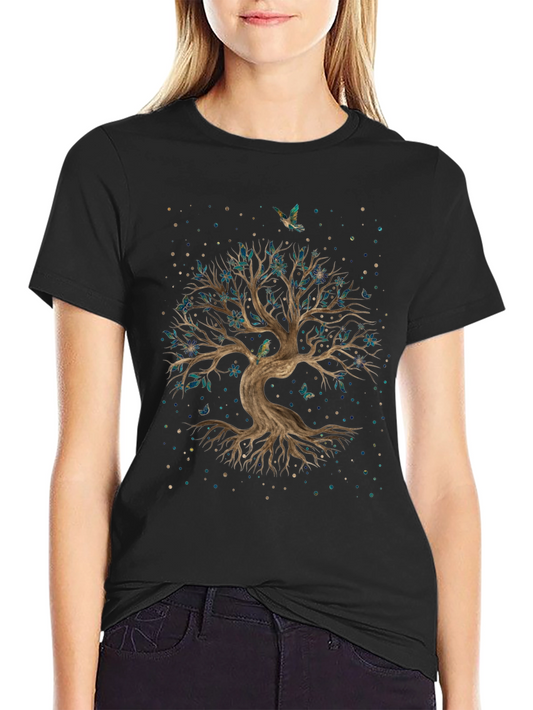 Enchanted Tree Graphic Tee - Nature Inspired Design