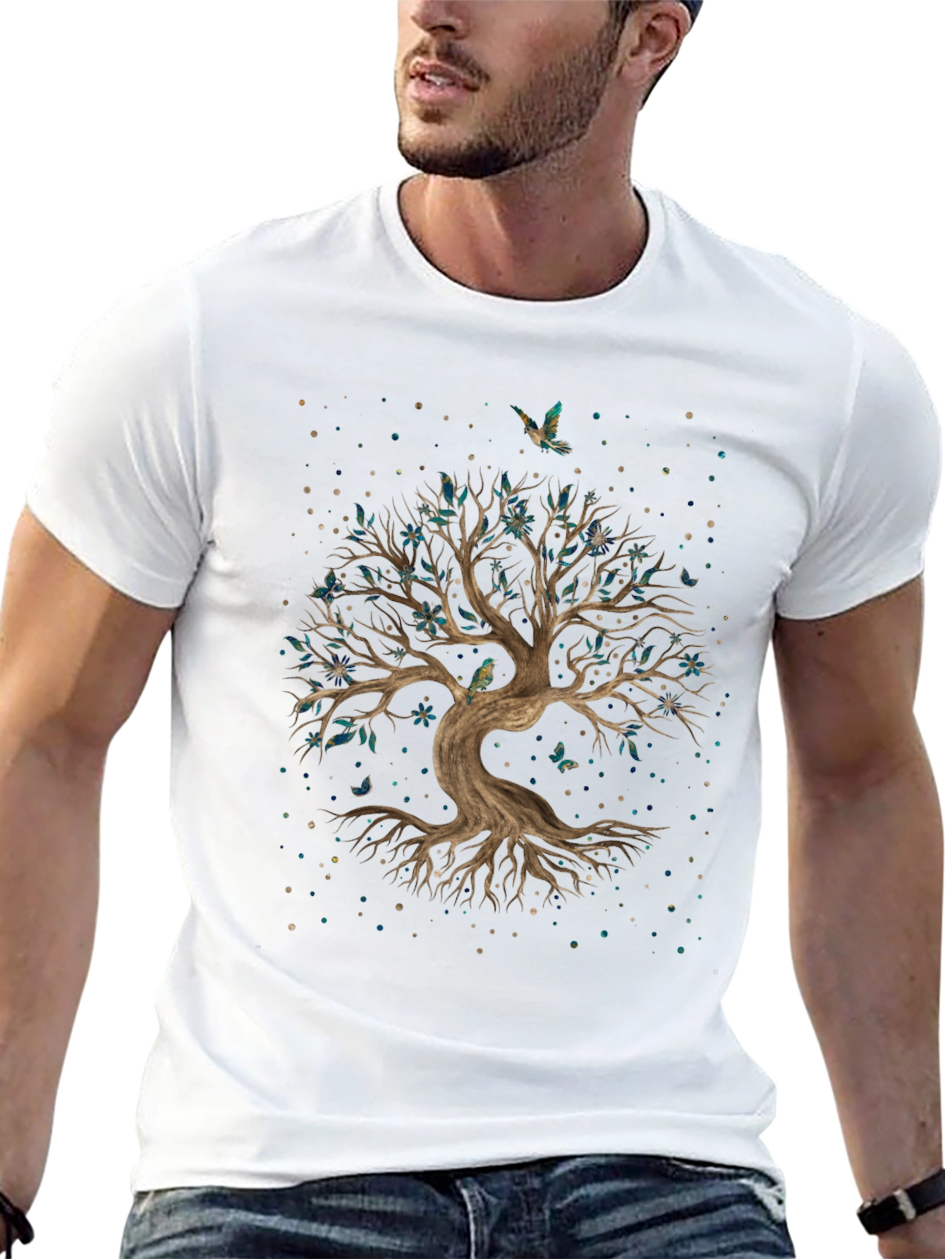 Enchanted Tree Graphic Tee - Nature Inspired Design