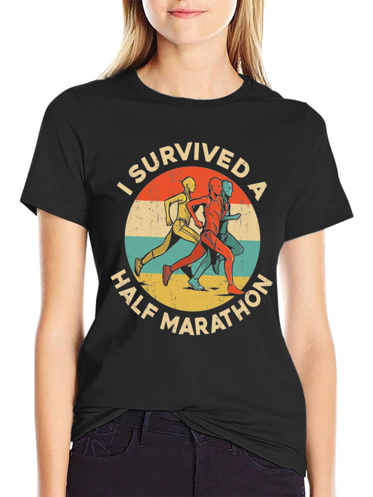 I Survived a Half Marathon Graphic T-Shirt