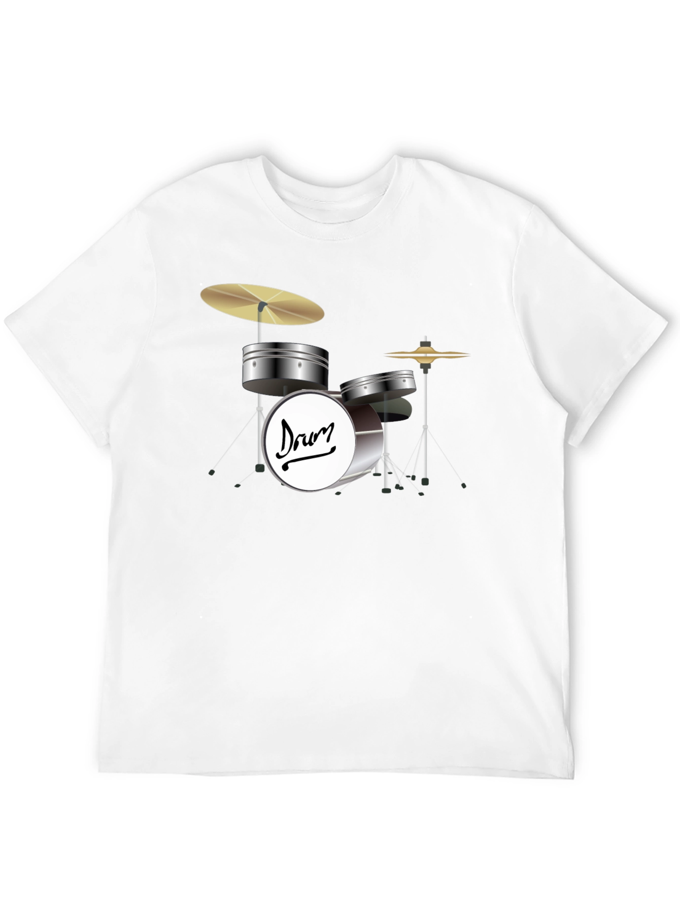 Drum Set Graphic T-Shirt - Musicians Style