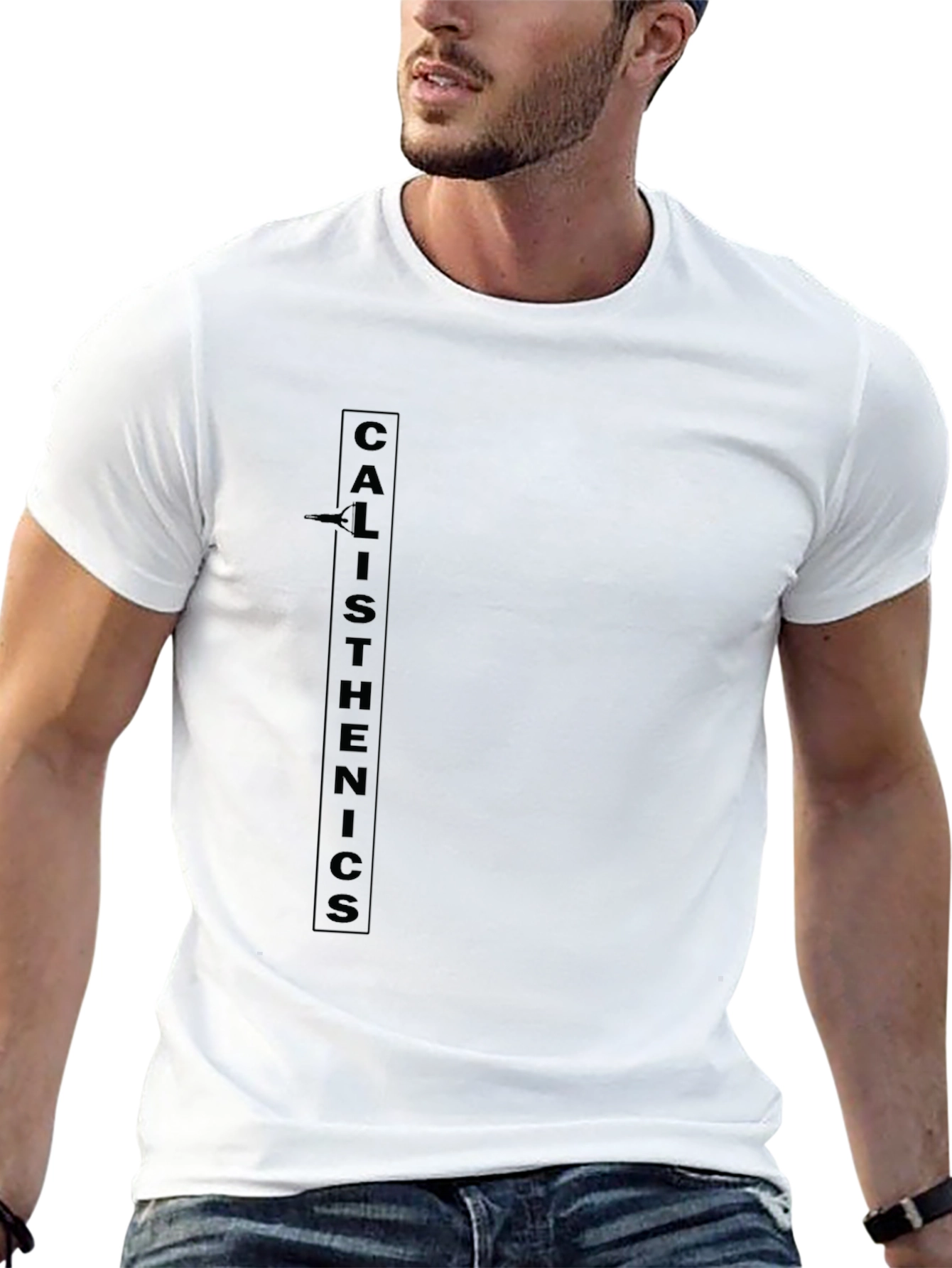 Calisthenics Graphic Tee - Black Cotton