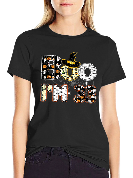 Boo Im 33 Halloween T-Shirt