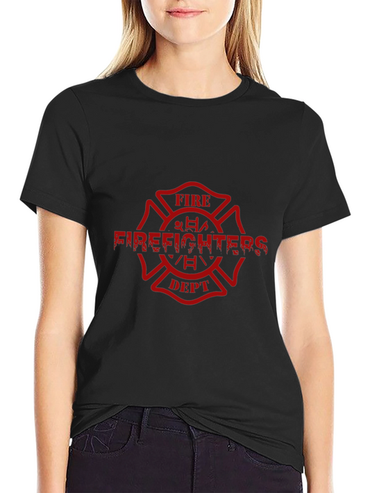 Firefighters Dept. Graphic Tee - Black Cotton Comfort