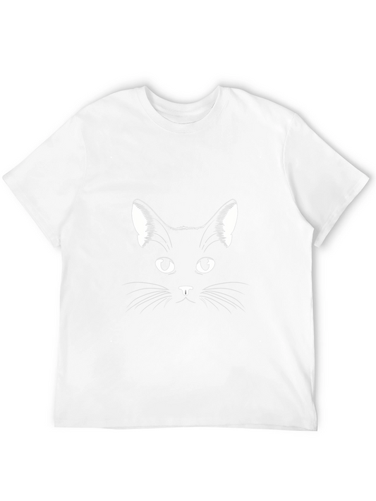 Black Cat Graphic Tee - Stylish Mens T-Shirt