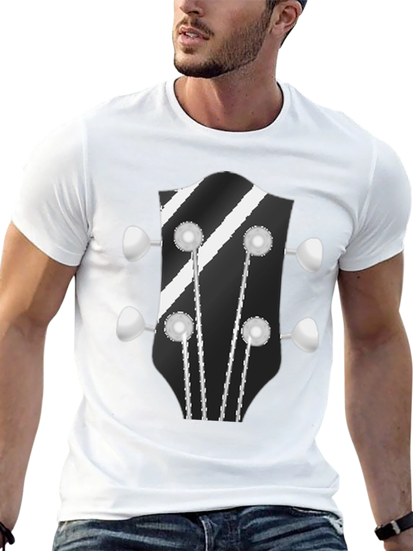 Guitar Headstock Graphic T-Shirt
