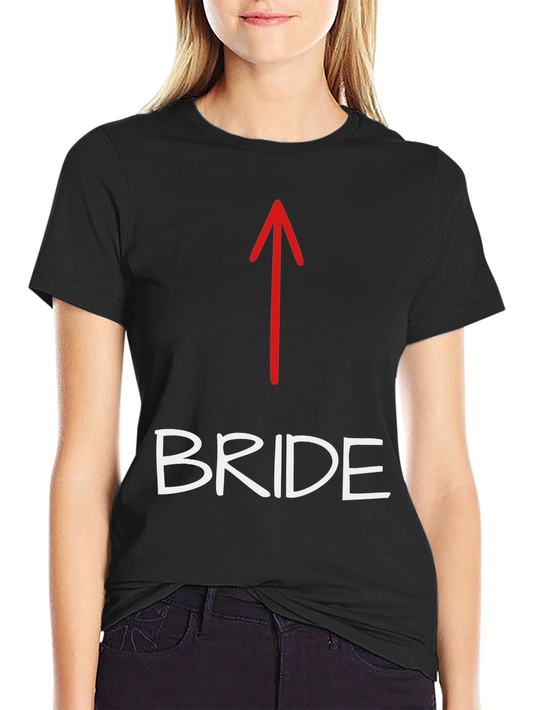 Bride Arrow Novelty T-Shirt - Wedding Party Apparel