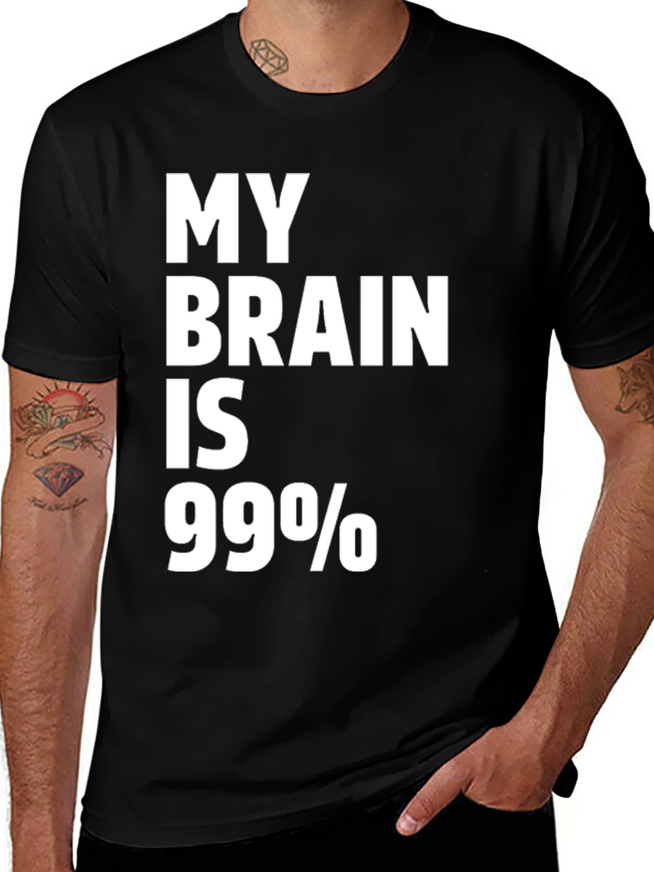 My Brain is 99% Funny Sarcastic T-Shirt