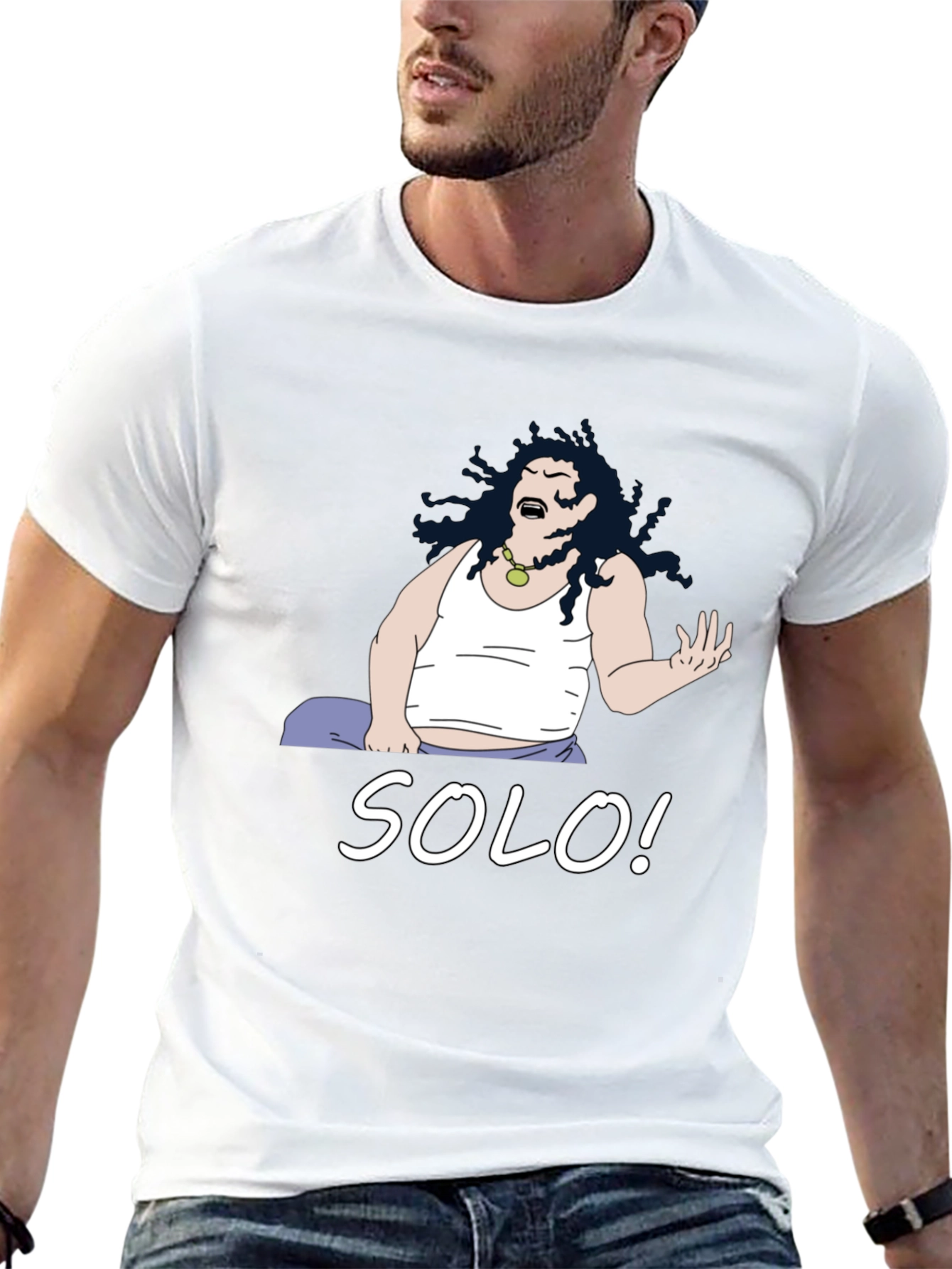 Solo! Cartoon Graphic T-Shirt