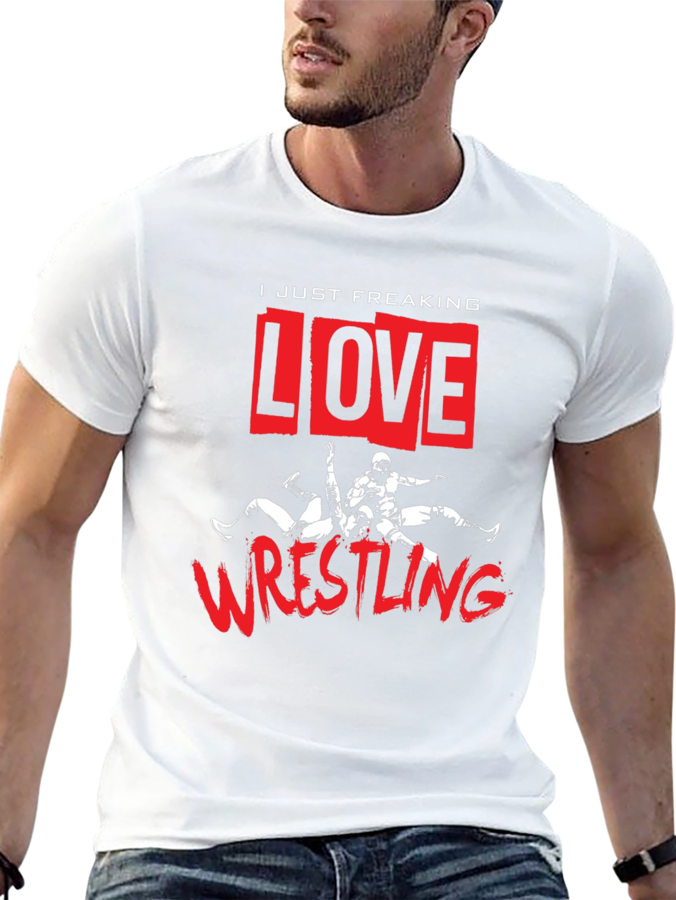 Wrestling Fan T-Shirt - I Love Wrestling Tee