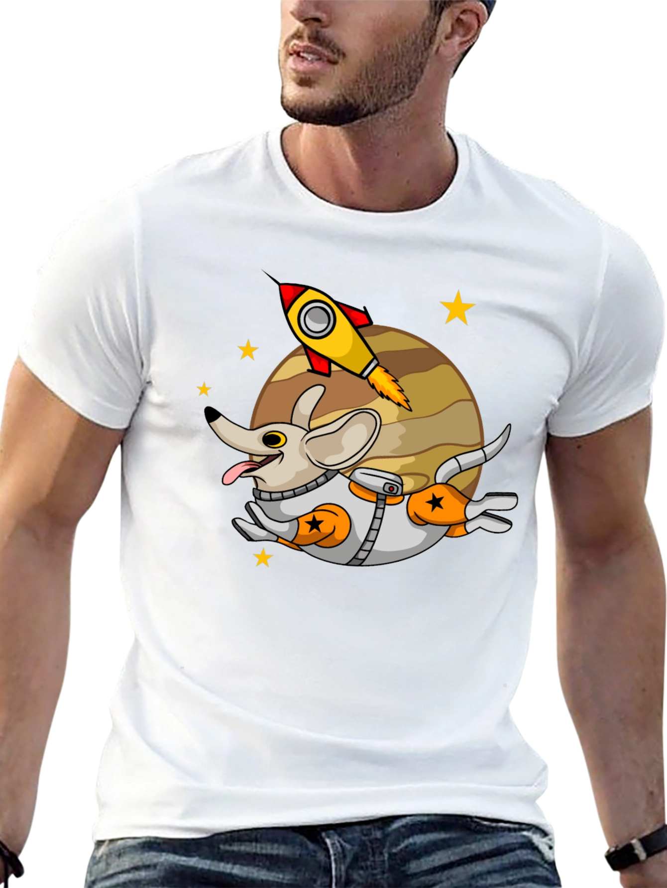Space Dog T-Shirt - Cute Astronaut Puppy Tee