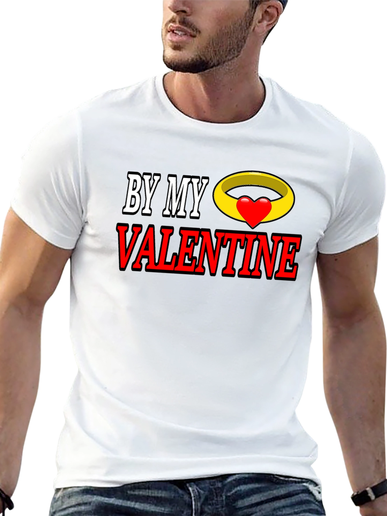 By My Valentine Graphic T-Shirt - Romantic Gift