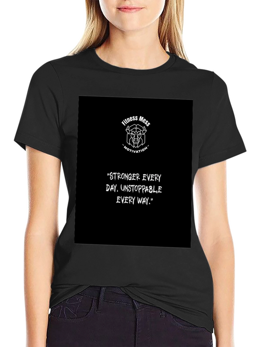 Fitness Mess Motivation Graphic T-Shirt