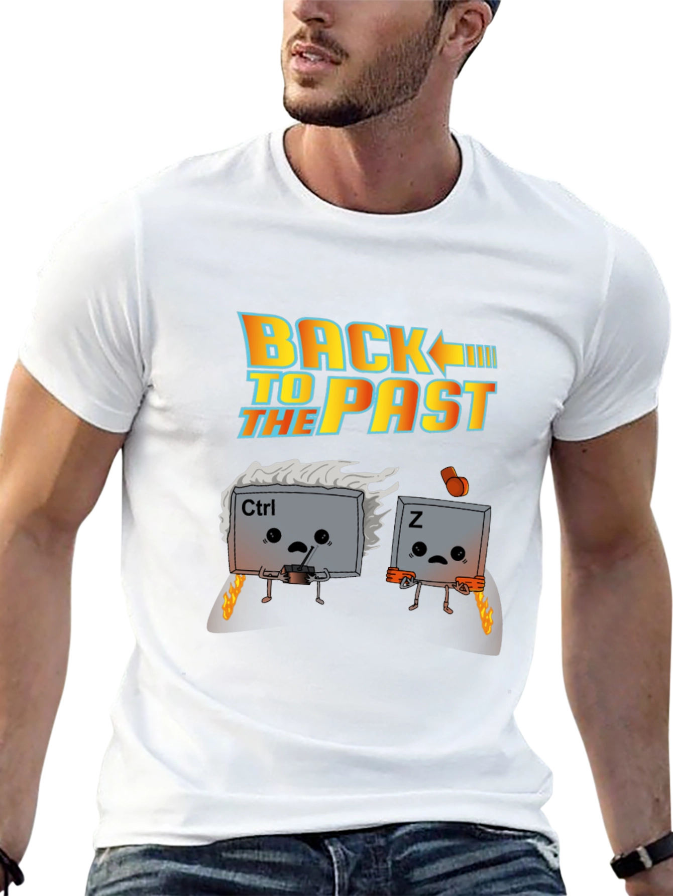 Back to the Past Ctrl+Z Graphic Tee