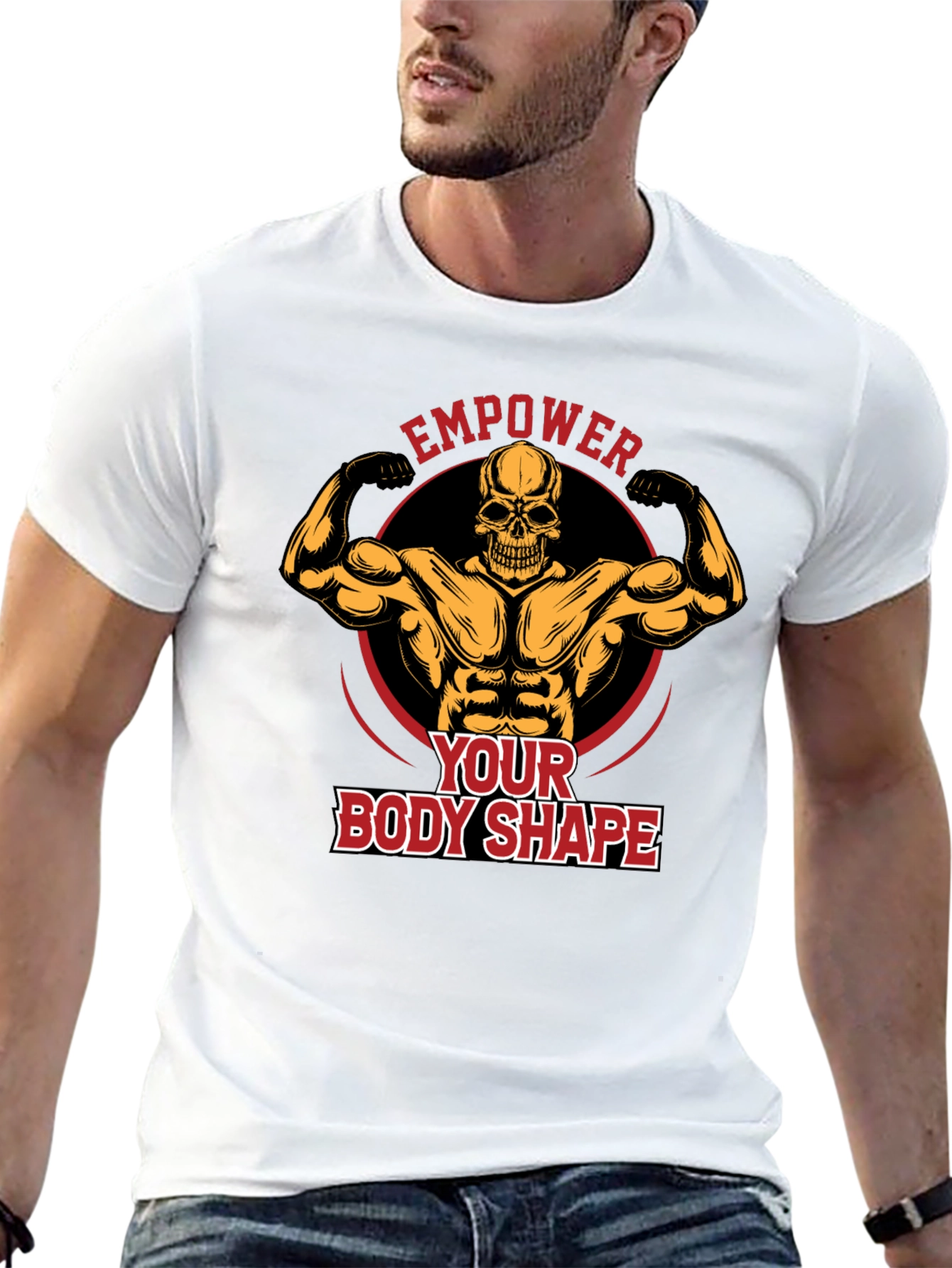 Empower Body Shape Skeleton Graphic T-Shirt