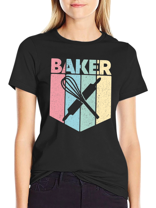 Baker T-Shirt - Retro Baking Design Tee