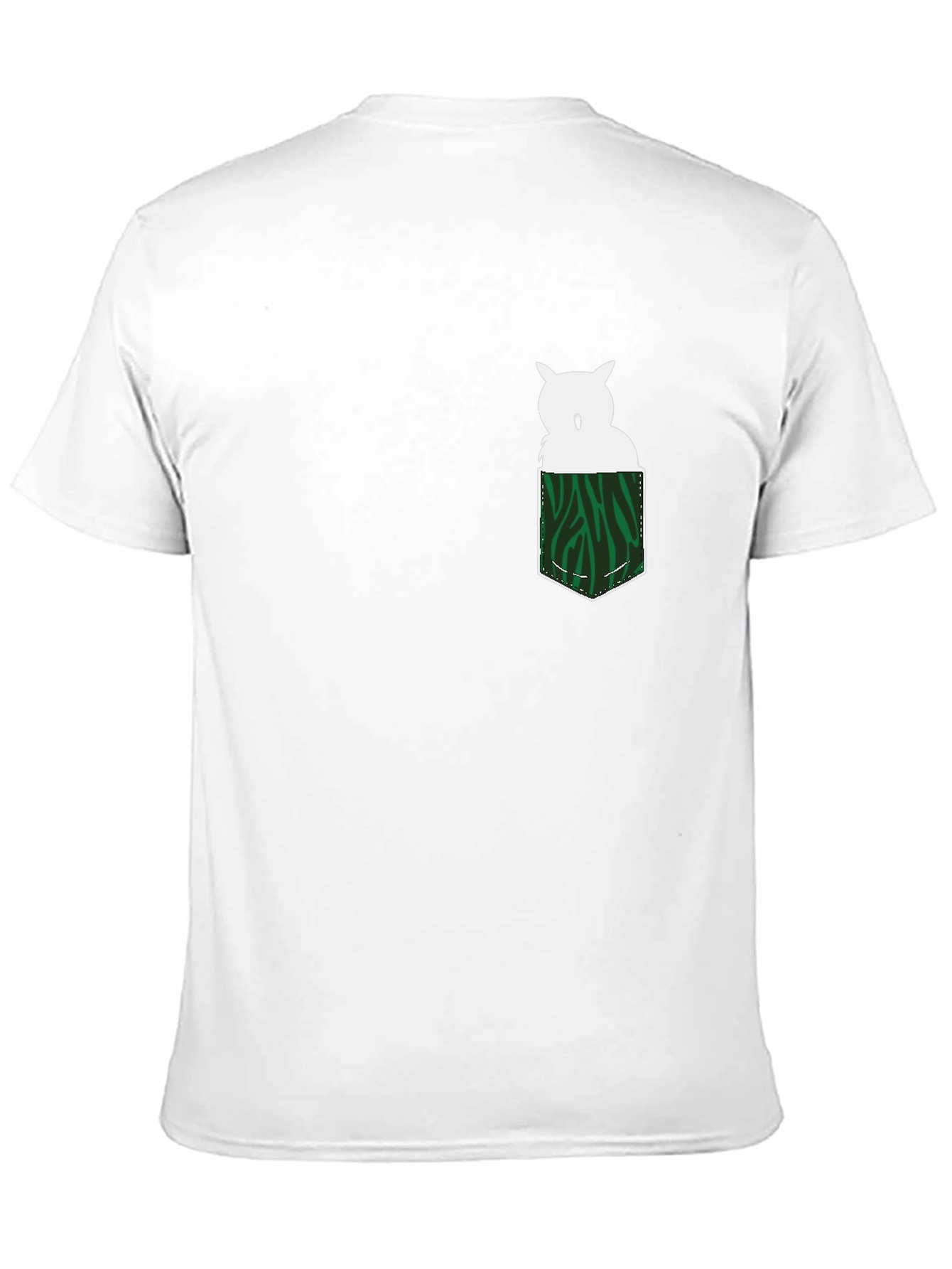 Owl in Pocket Graphic Tee - Mens Black T-Shirt