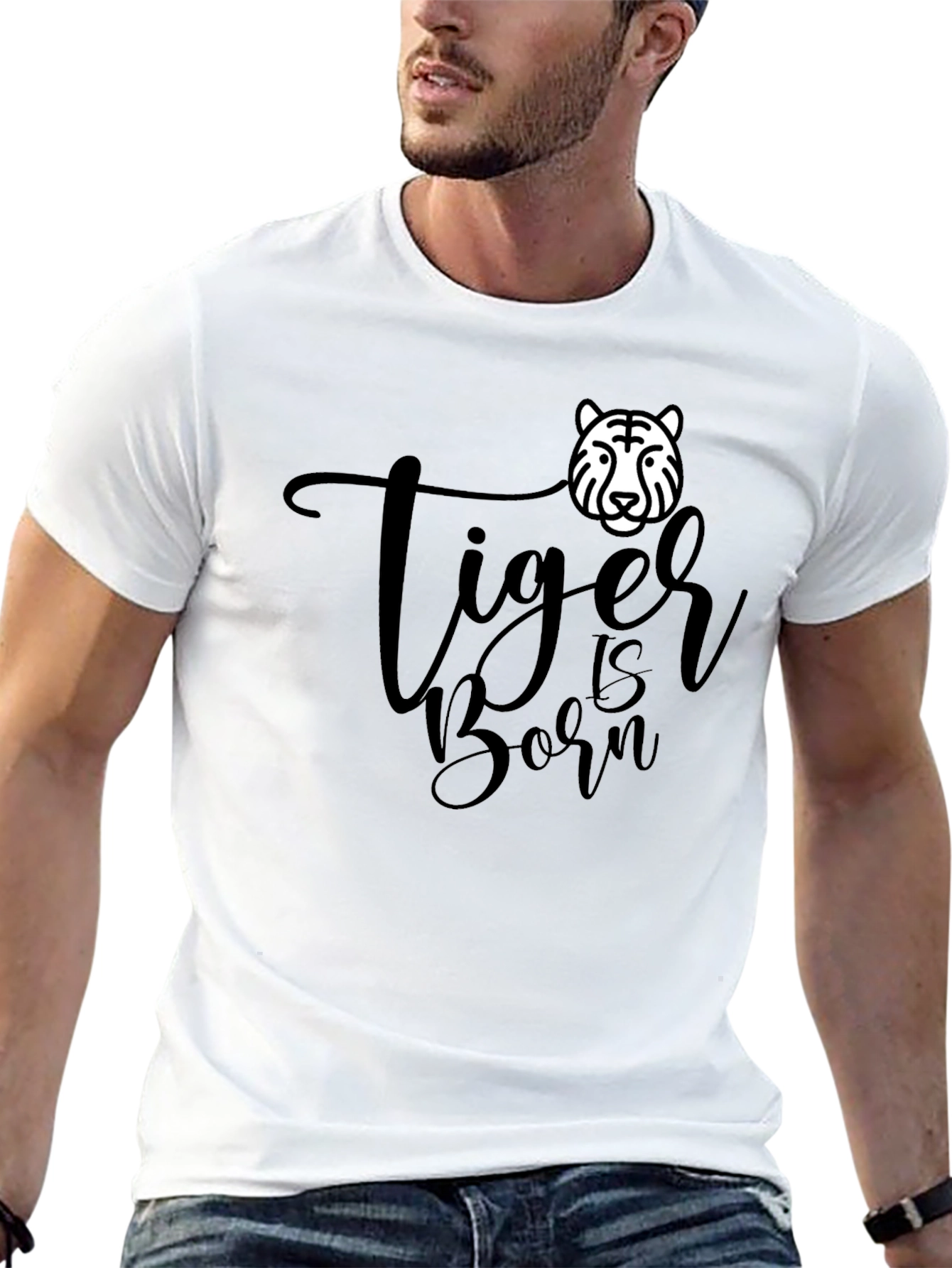 Tiger is Born Mens Graphic Tee