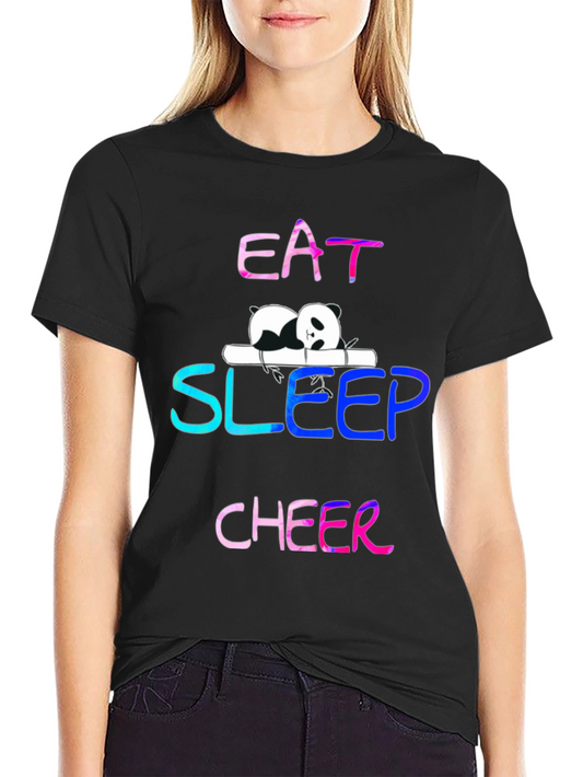 Eat Sleep Cheer Panda T-Shirt