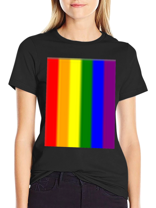 Rainbow Pride T-Shirt - Black Cotton Blend
