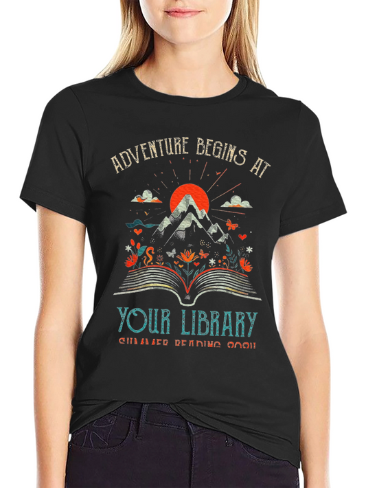 Adventure Begins at Your Library T-Shirt