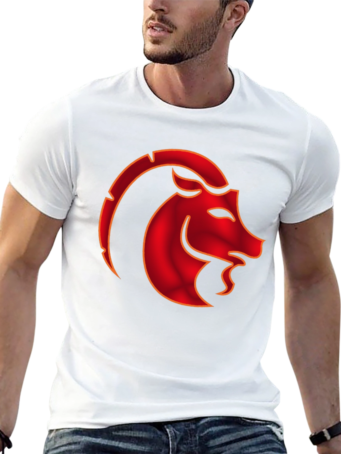 Capricorn Zodiac Graphic T-Shirt - Black
