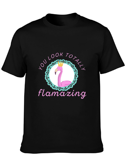 Flamazing Flamingo Graphic Tee - You Look Totally Amazing!