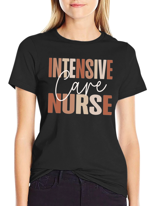 Intensive Care Nurse Graphic Tee - Black