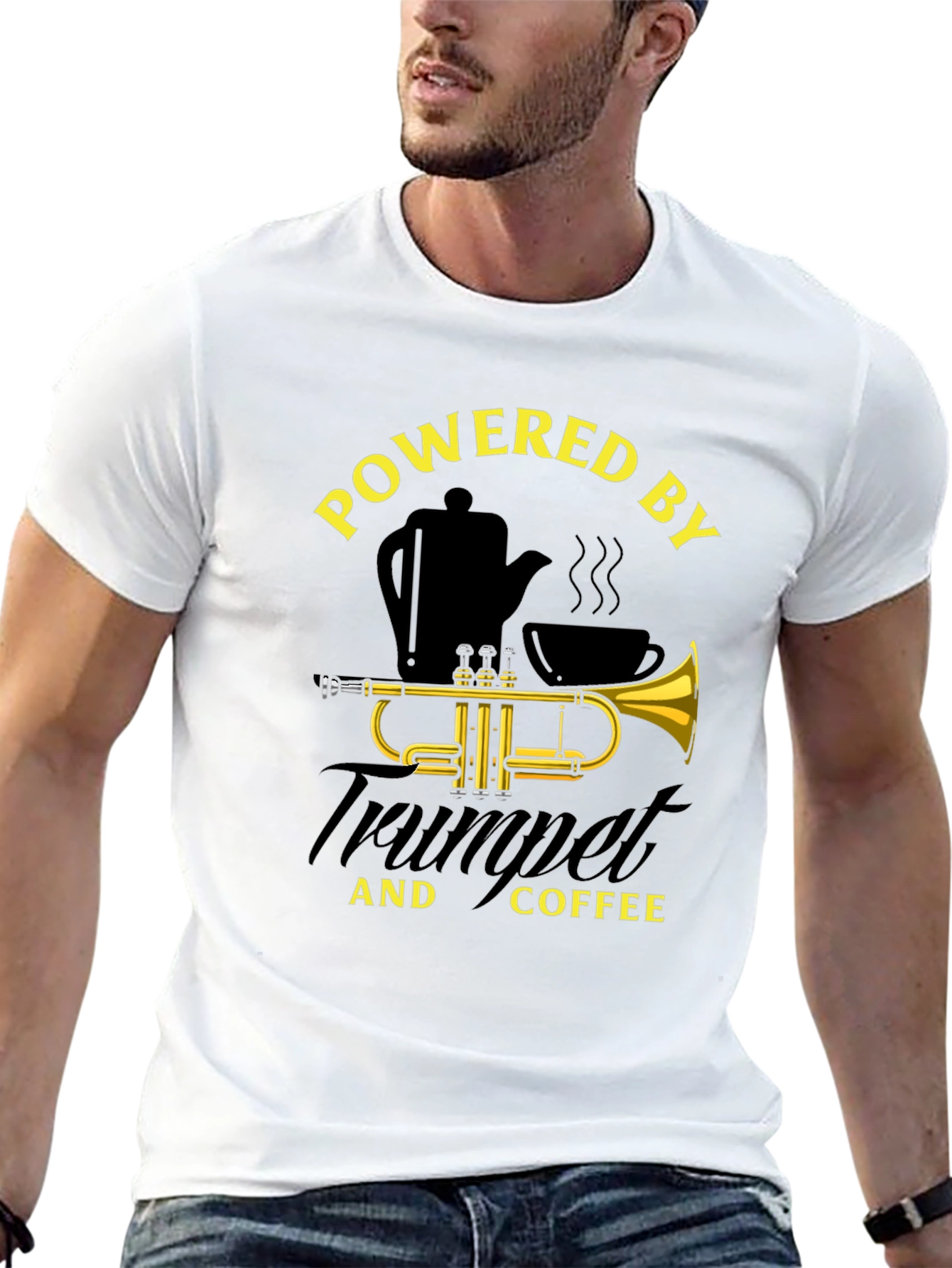 Powered by Trumpet and Coffee T-Shirt