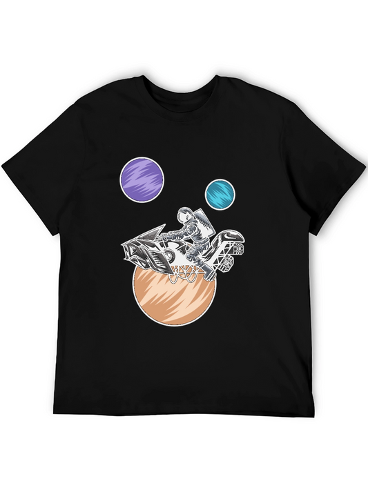 Astronaut Motorcycle Space T-Shirt