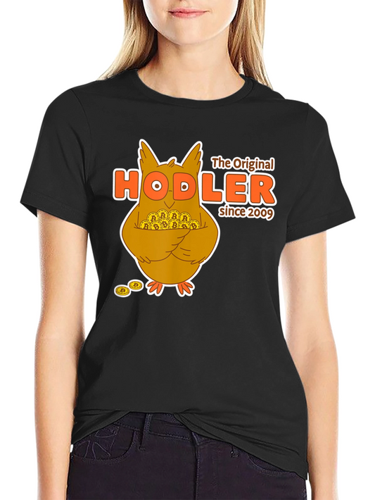 Bitcoin HODLer T-Shirt - Crypto Owl Design
