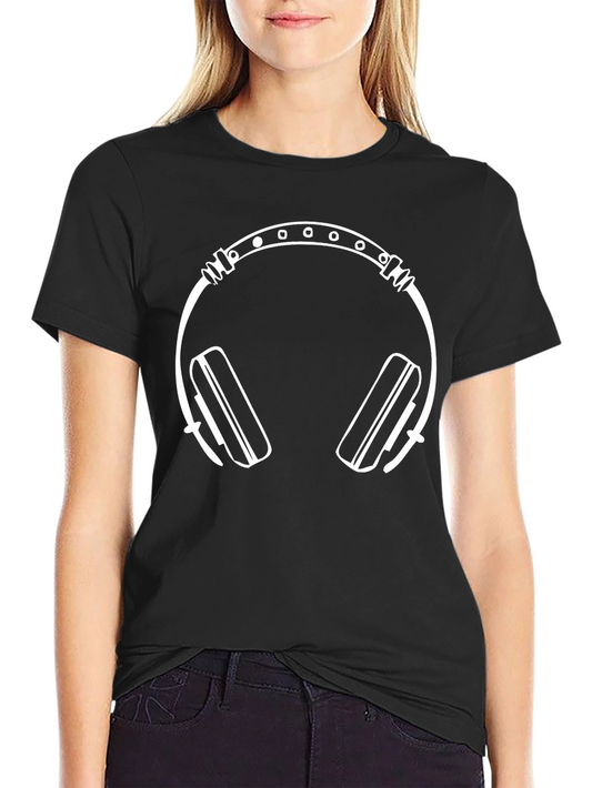 Cool Graphic Tee: Headphones Design