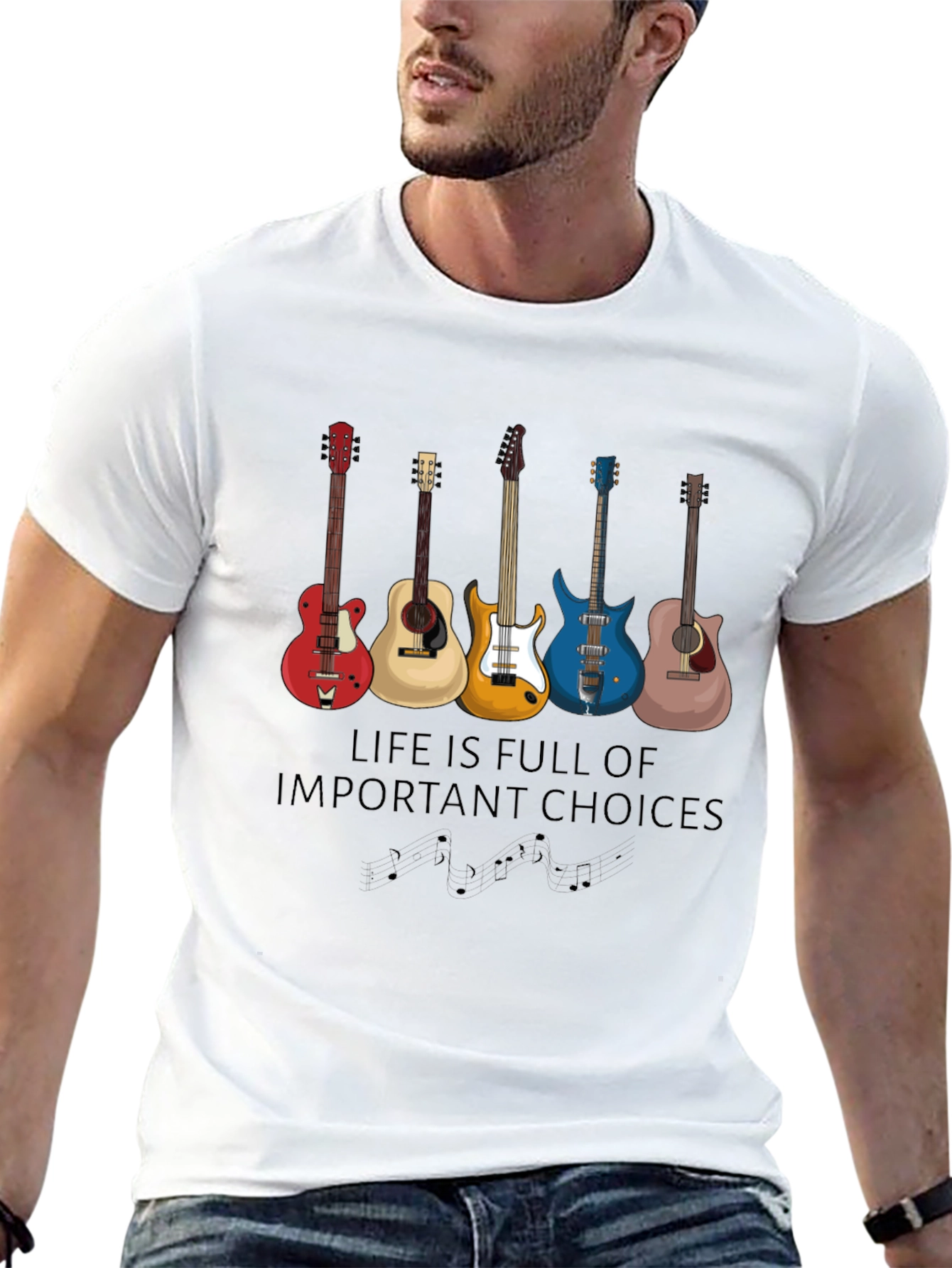 Guitar Choices T-Shirt - Music Lover Apparel