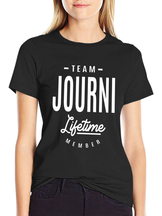 Team JOURNI Lifetime Member Black T-Shirt