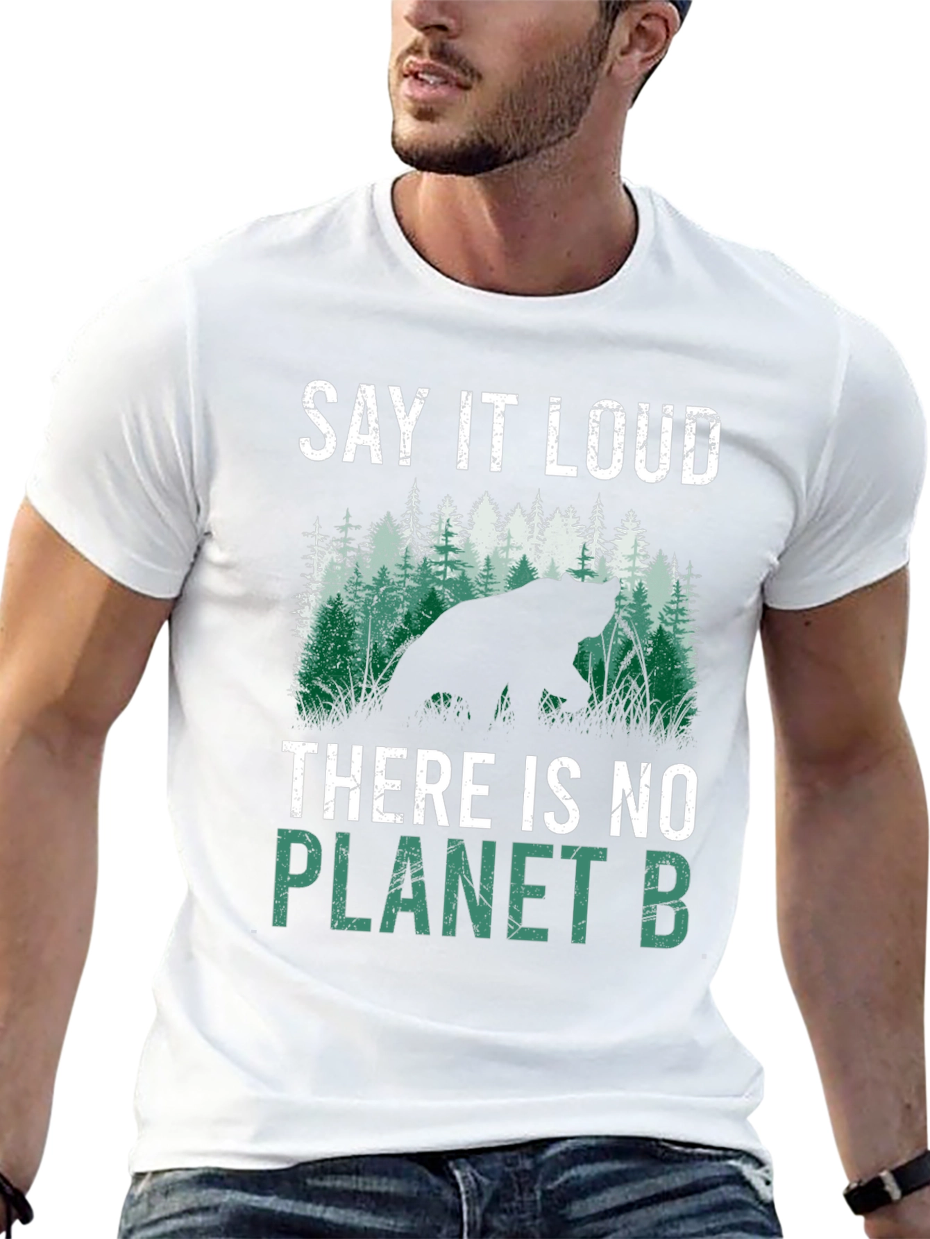 Planet B T-Shirt Bear Graphic Tee